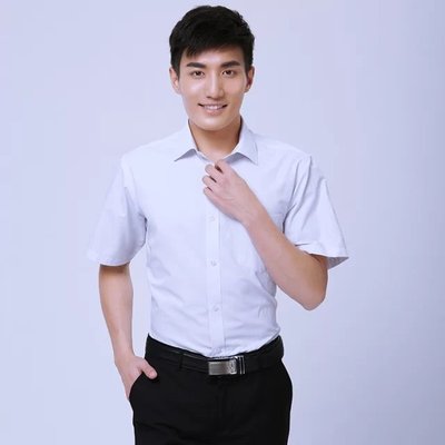 C117#01細斜紋短袖襯衫