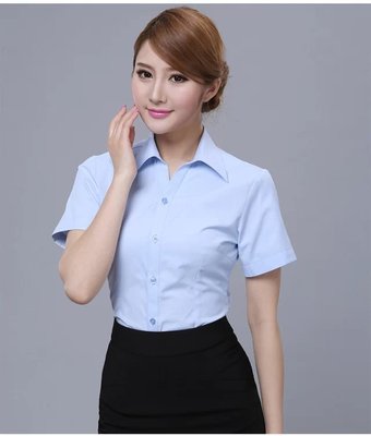 C116#02斜紋短袖襯衫男女款