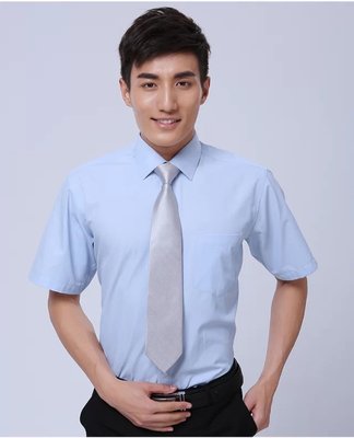 C105#02斜紋短袖襯衫男女款