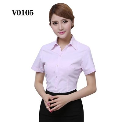 C105#01斜紋短袖襯衫男女款